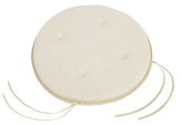 Sedák LADA kulatý hladký - smetanová Uni - průměr 40 cm, kulatý hladký