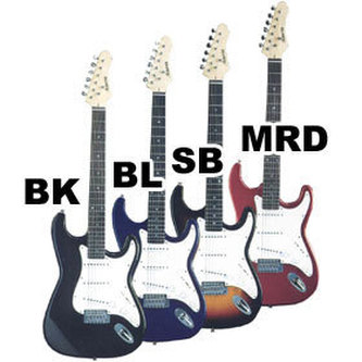 Elektrická kytara ABX GUITARS ST-230 BK/WWHR