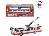 Trolejbus kovový na spätný chod, 16cm