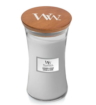 WoodWick sviečka - Lavender & Cedar