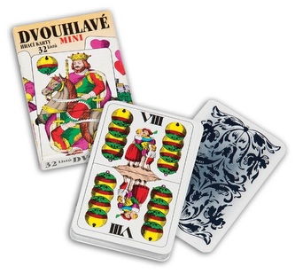 Dvojhlavé hracie karty mini 32 listov / Dvojhlavé hracie karty mini 32 listov