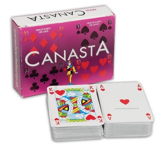 Canasta mini hracie karty 108 listov / Canasta mini hracie karty 108 listov