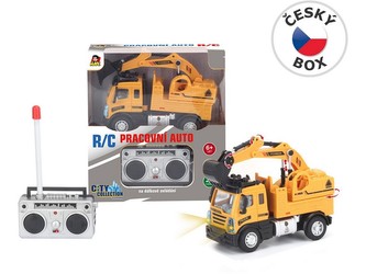 Bager na diaľkové ovládanie, 4 kanál, 13,5 x 6 x 19,5 cm