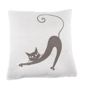 Povlak na polštář tmavá kočka