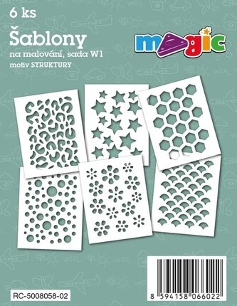 MAGIC papierové šablóny na maľovanie ŠTRUKTÚRY