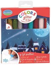 Aladine Třpytivá kreativní lepidla / zimní království 9 ks