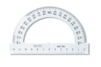 Koh-i-noor úhloměr 180/125 čirý