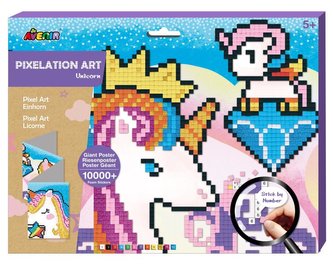 Avenir Pixelový obrázek MAXI - Jednorožec