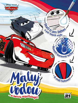 Autá - Vodové omaľovánky A4