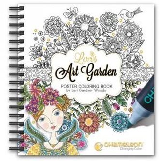 Chameleon Antistresové exklusivní omalovánky Lori’s Art Garden