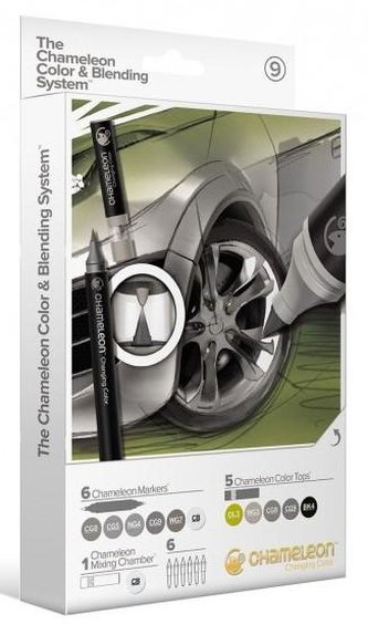 Set Chameleon Color & Blending System 09 / Šedé tóny