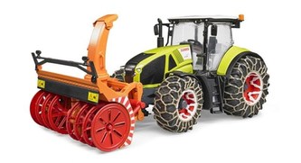 Bruder Traktor Class Axion 950 so snehovou frézou