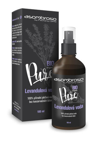 Asombroso Pure BIO Pleťová voda a sprej Lavender Water 100 ml pro ženy