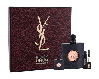 Yves Saint Laurent Black Opium parfémovaná voda 90 ml + parfémovaná voda 7,5 ml + řasenka Mascara Volume Effet Faux Cils 2 ml No.1