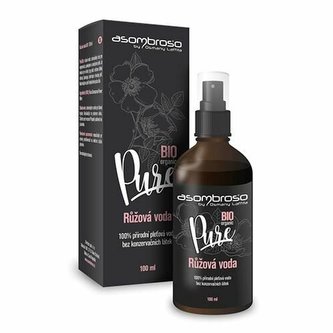 Asombroso Pure BIO Pleťová voda a sprej Rosewater 100 ml pro ženy