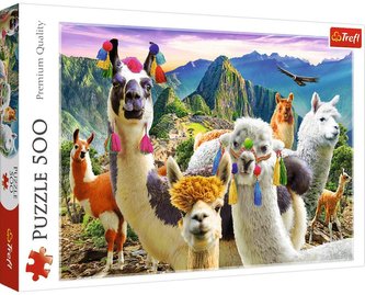 Puzzle: Lamy v horách 500 dielikov