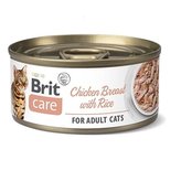 Konz.Brit Care Cat Chicken Breast with Rice 70g