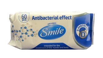Smile ubrousky antibakterialní s D-Panthenolem 60ks
