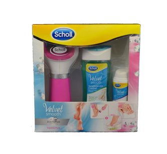 Scholl Velvet Smooth Diamond set Pink strojek+ koupel+ sérum