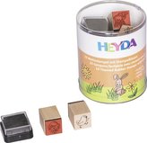 HEYDA Sada drevených pečiatok - jar