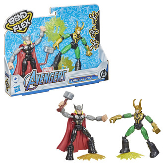 AVENGERS BEND A FLEX THOR VS LOKI