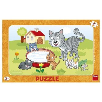 Kočičky: puzzle deskové 15 dílků