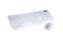 C-TECH klávesnice s myší WLKMC-01, USB, bílá, wireless, CZ+SK
