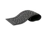 C-TECH klávesnica FK-01, gélová, flexibilná, čierna, USB, CZ/SK