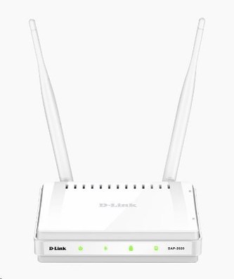 D-Link DAP-2020 Wireless N300 Access Point, klient, bridge, repeater, odpojitelné 5dBi antény