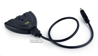 GEMBIRD Datový přepínač HDMI switch, 3 cesty GEMBIRD Datový přepínač HDMI switch, 3 cesty