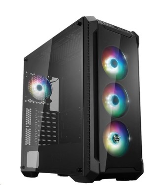 Fortron skříň Midi Tower CMT520 PLUS Black, průhledná bočnice, 4 x A.RGB LED 120 mm ventilátor Fortron skříň Midi Tower CMT520 PLUS Black, průhledná bočnice, 4 x A.RGB LED 120 mm ventilátor