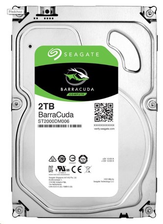 SEAGATE HDD BARRACUDA 3,5\" - 2TB, SATAIII, 7200rpm, 256MB cache - záruka 3 roky