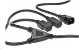 PREMIUMCORD Kabel napájecí 230V prodlužovací Y - 1xM/2xF