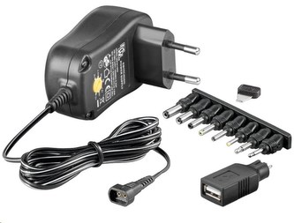 Goobay Univerzálny napájací adaptér 230V/3-12V jednosmerný 1500mA