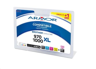 ARMOR cartridge pro BROTHER MFC-235/260 2BK+1C+1M+1Y (LC970/LC1000)