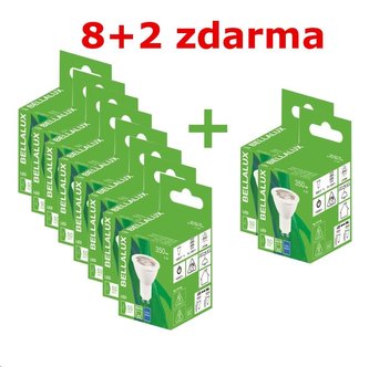 Bellalux ECO LED PAR16 36° 5W 840 GU10 350lm 4000K (Karton 8 ks + 2 ks zdarma)
