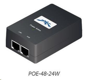 UBNT POE-48-24W [PoE adaptér 48V/0,5A (24W), vč. napájecího kabelu]