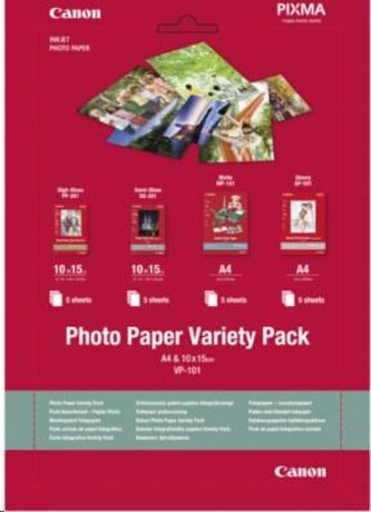 Canon PAPÍR Photo Paper Variety Pack 10x15cm VP-101