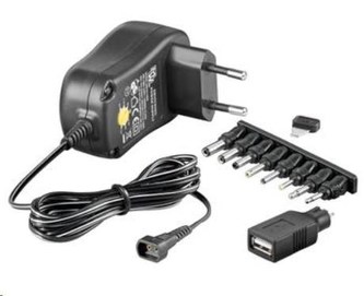 Goobay Univerzální napájecí adaptér 230V/3-12V stejnosměrný 600mA