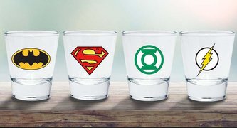 Darčekový set panákov DC Comics 4x5 ml