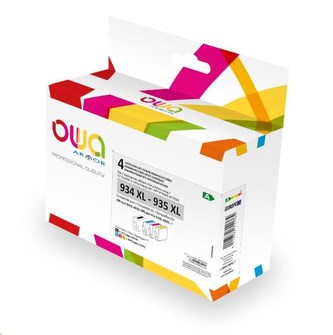 OWA Armor cartridge pro HP PACK 4 REMAN. 934XL/935XL,45ml/3x12ml/1700p/3x1030p,C2P23AE/C2P24AE/C2P25AE/C2P26AE,black+CMY