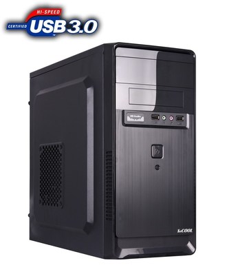 1stCOOL skriňa STEP 2, micro ATX, AU, 2x USB 3.0, bez zdroja, Black