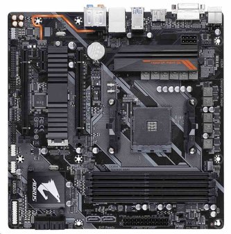 GIGABYTE MB Sc AM4 B450 AORUS M, AMD B450, 4xDDR4, mATX