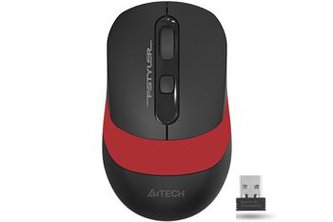 A4tech FG10, FSTYLER bezdrátová myš, červená
