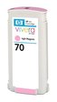 HP 70 Light Magenta DJ Ink Cart, 130 ml, C9455A