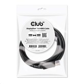 Club3D kábel DisplayPort 1.4 HBR3 8K60Hz (M/M), 2m
