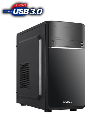 1stCOOL skříň STEP 1, micro ATX, AU, 1x USB 3.0 + 1x USB 2.0, bez zdroje, Black