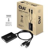 Club3D Adaptér aktívny DisplayPort na Dual Link DVI-D, USB napájanie, 60cm