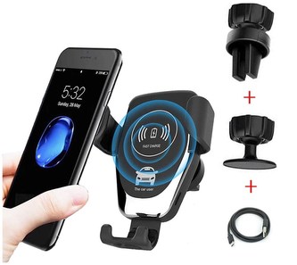 1stCOOL bezdrátová hliníková QI rychlo nabíječka do auta 5W 7,5W 10W Black 1stCOOL bezdrátová hliníková QI rychlo nabíječka do auta 5W 7,5W 10W Black