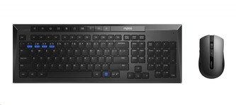 RAPOO set klávesnice a myš 8200M Wireless Multi-Mode Optical Mouse and Keyboard Set Black CZ/SK
